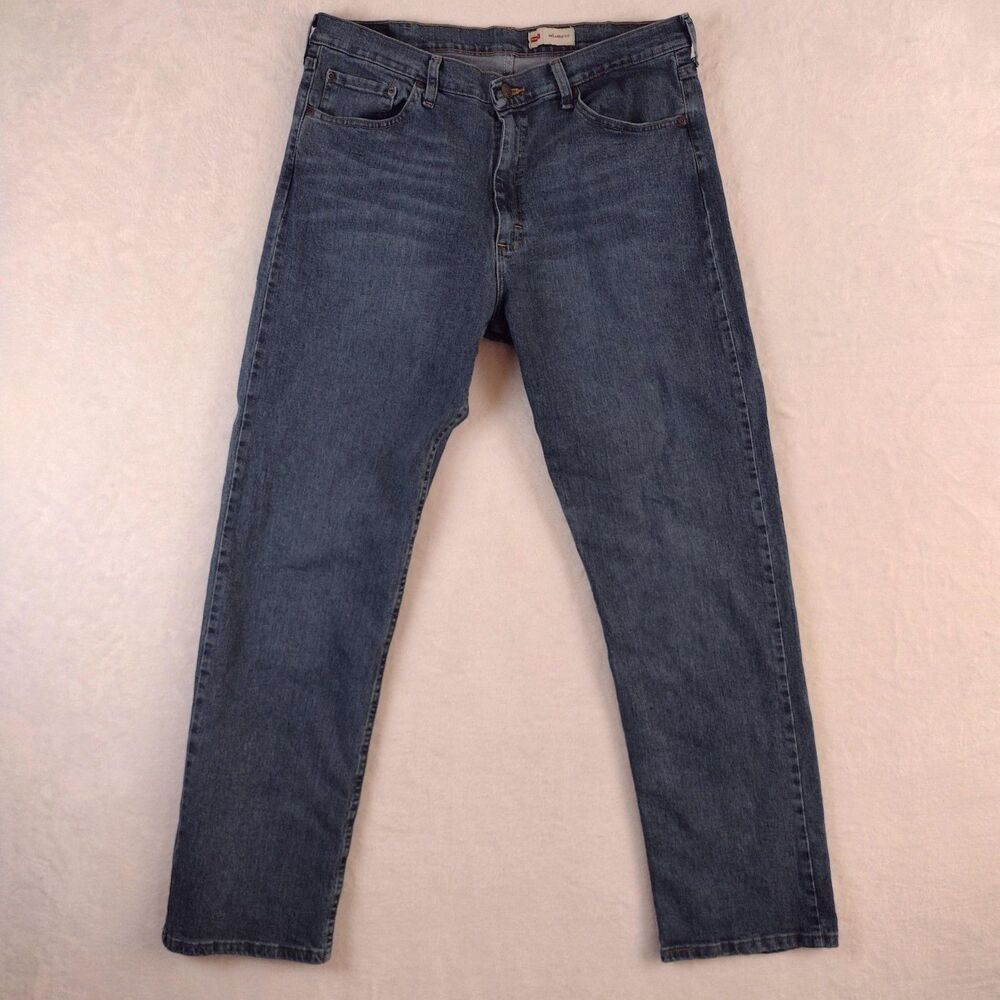 Wrangler‎ Relaxed Fit Jeans Mens 36x32 Blue Medium Wash Comfort Stretch